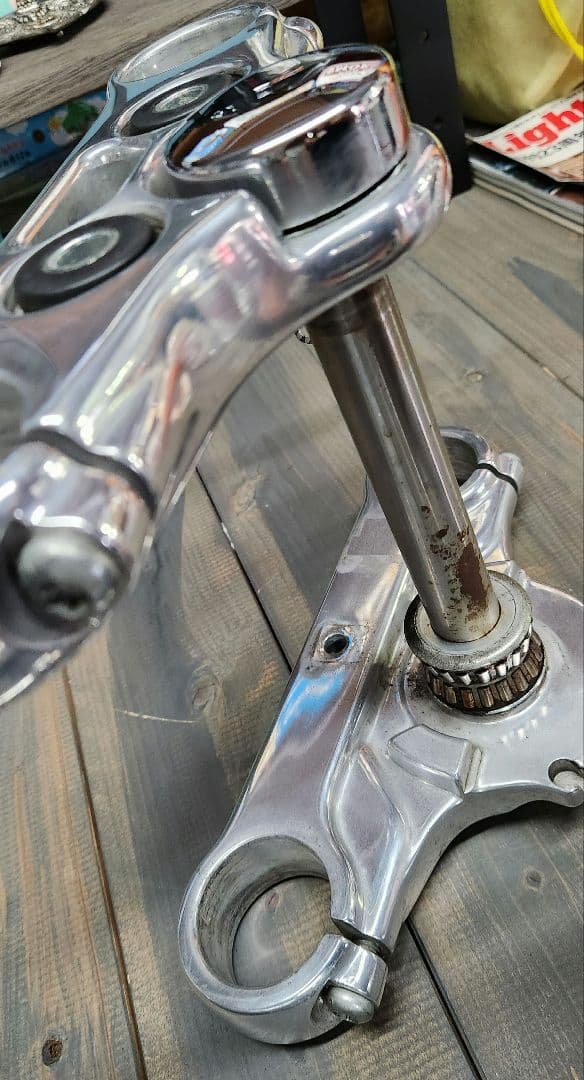 ハーレー　ダイナフロントフォーク　　　　　　トリプルツリー　セット　#無事故品