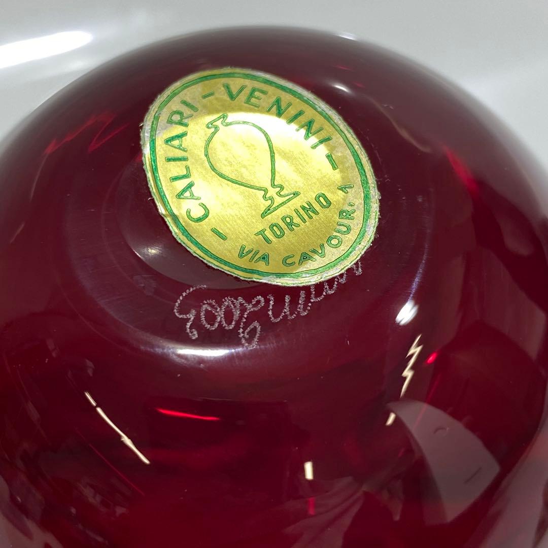 ベネチアンガラス VENINI ヴェニーニ 花器 花瓶 ムラーノ島 イタリア