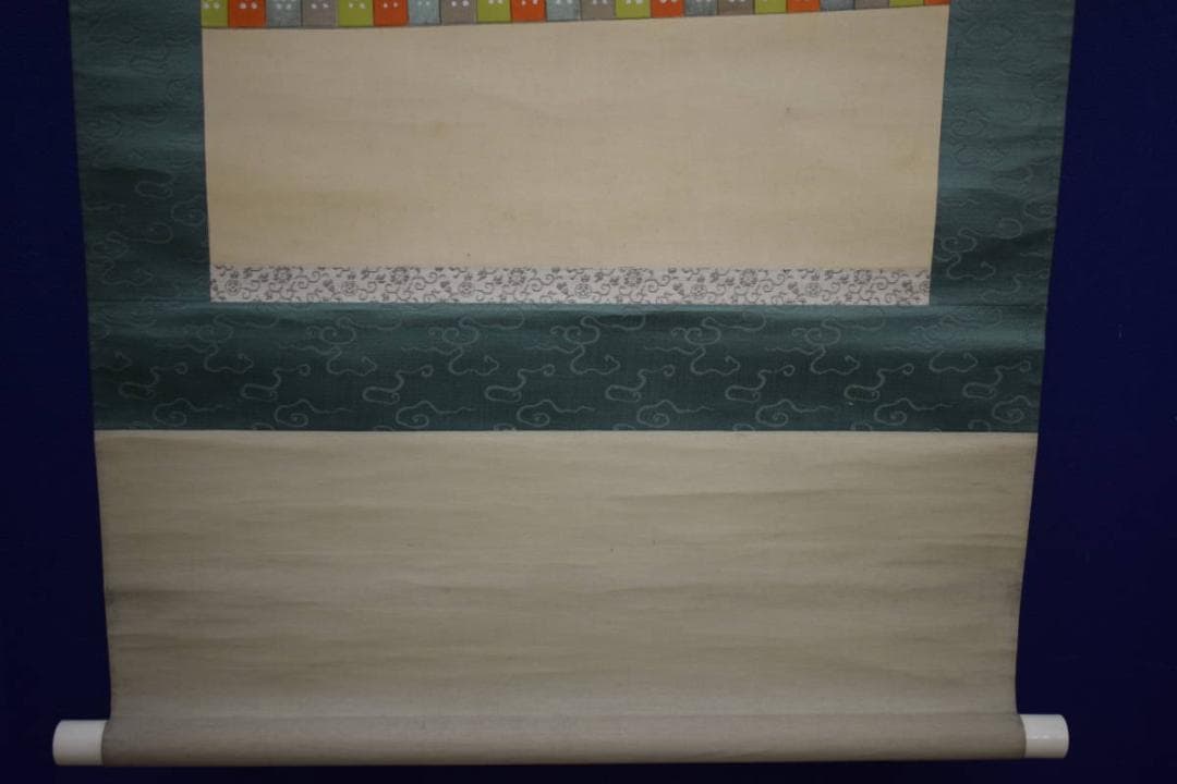 真作/祥堂/菅原道真公図/天神様/人物図/布袋屋掛軸HK-4