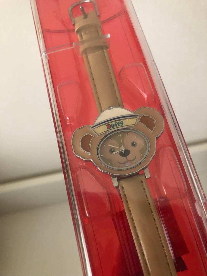 【美品】香港ディズニー ディズニー ダッフィー 時計 腕時計