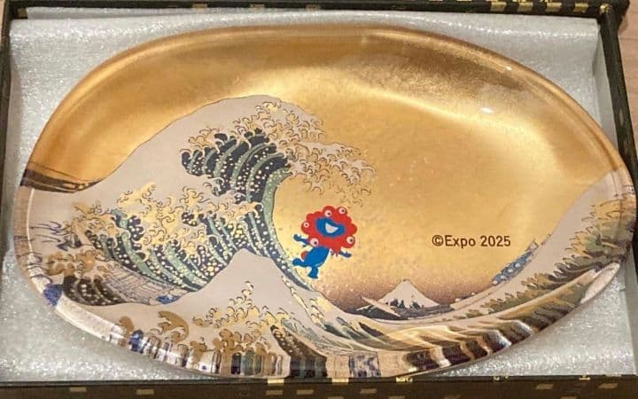 大阪関西万博 ミャクミャク 箔一 箔名画 ガラストレー