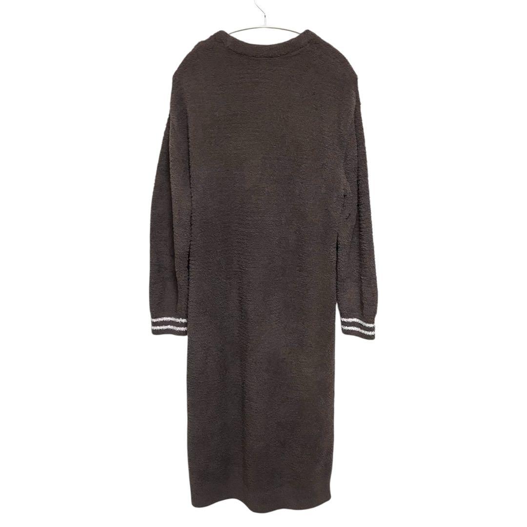 ジェラートピケ　ルームウェア　ワンピース　シュナウザー　ダークブラウン　F