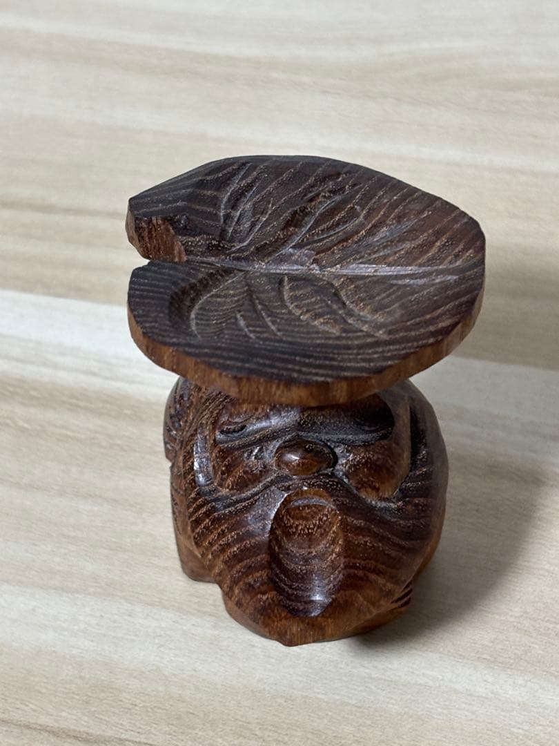 【希少】　木彫り　あとぐちさん作品　コロポックル