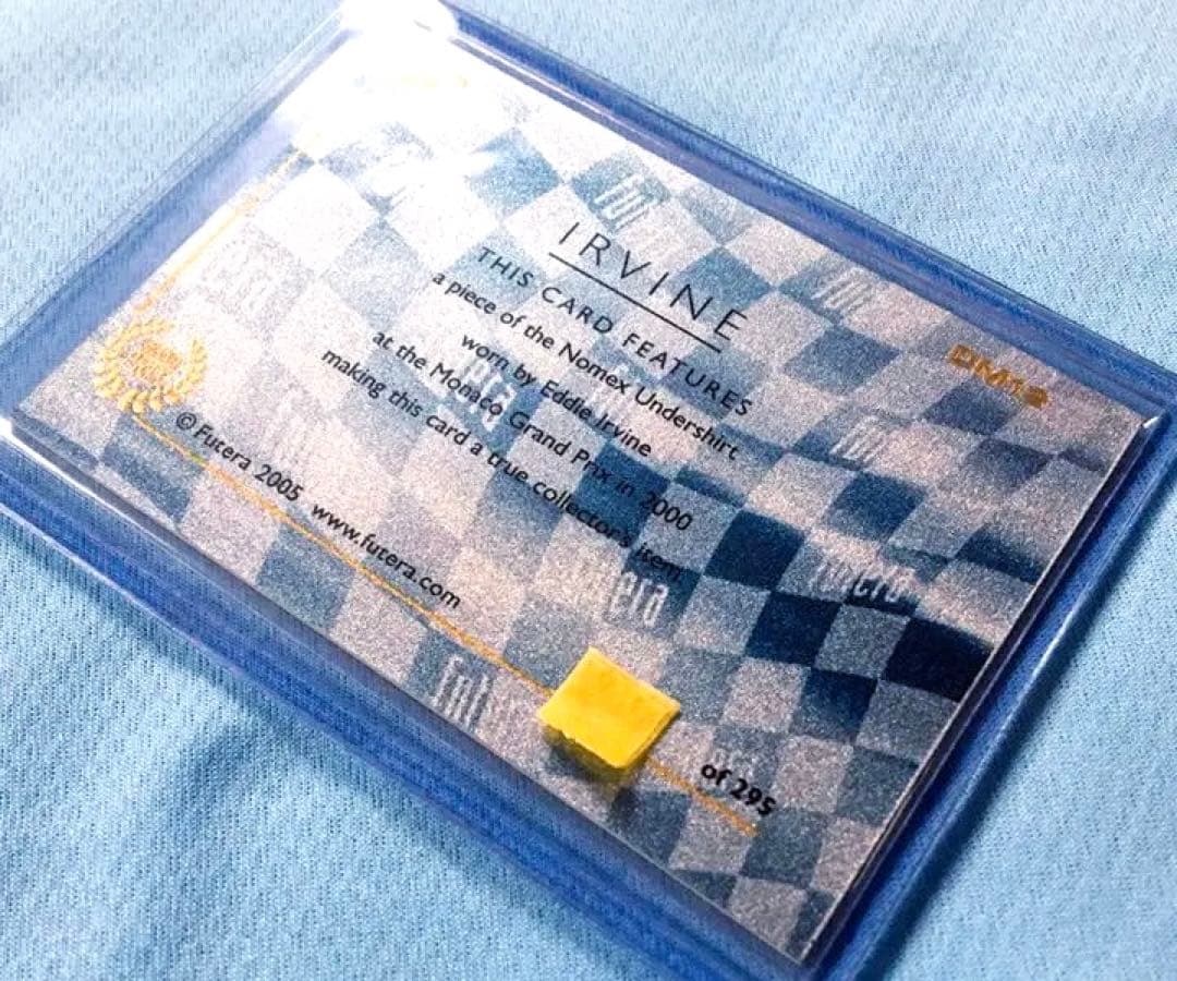 2005 Futera GP エディ・アーバイン F1 実使用メモラビリアカード