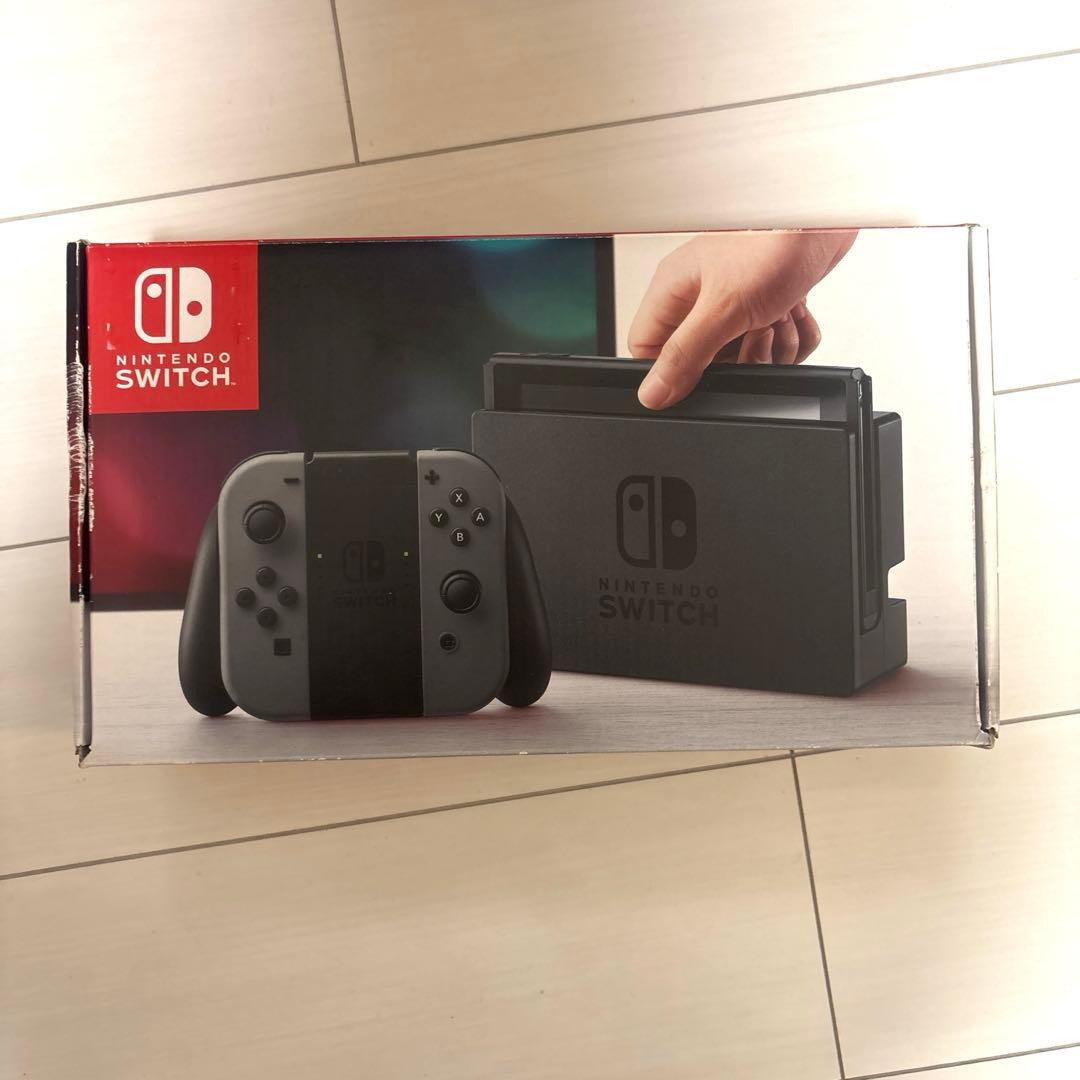 Nintendo Switch 本体 グレー　箱あり