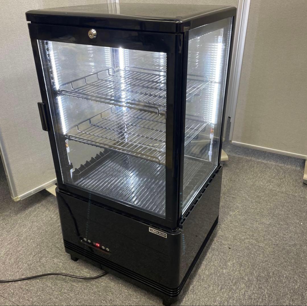 【レマコム】冷蔵ショーケース　LED照明付き(送料無料)