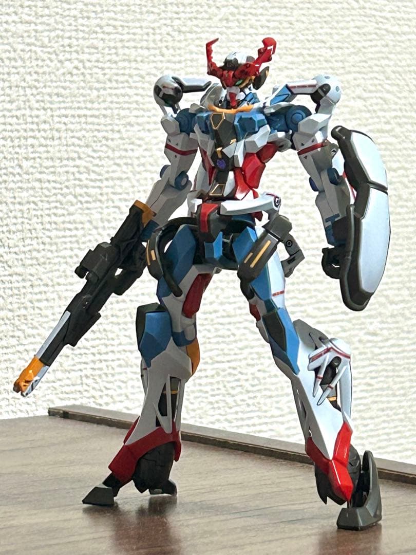 HG 1/144 ジークアクス　赤いガンダム　墨入れ済み　組み立て済み　セット