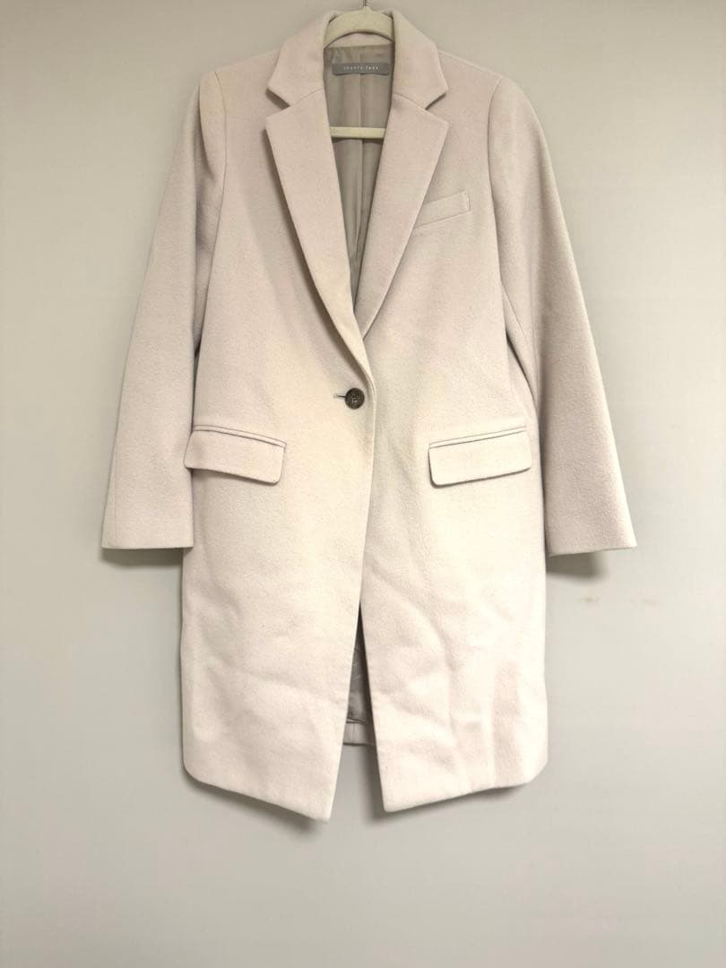 セオリーリュクス ベージュ チェスターコートTheory