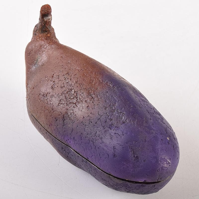 茶道具　乾漆　内金溜　あけび香合　時代箱付　V　R7588