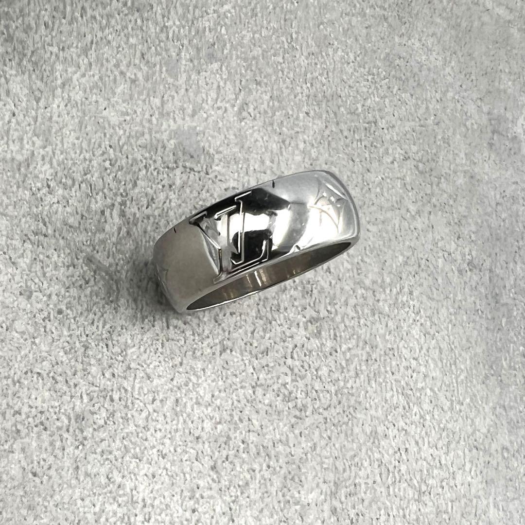 【美品】 louis vuittonルイヴィトン モノグラム リング 19号