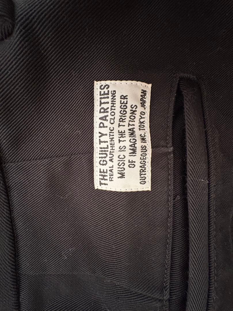 ワコマリア　チノ　トラウザー　　ブラック　パンツ