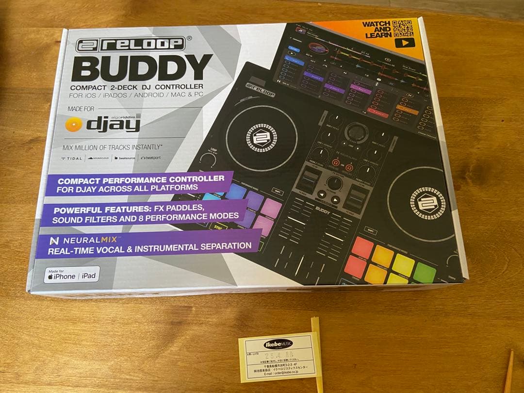 新品未使用　Reloop Buddy 2デッキDJコントローラー　一年保証有り