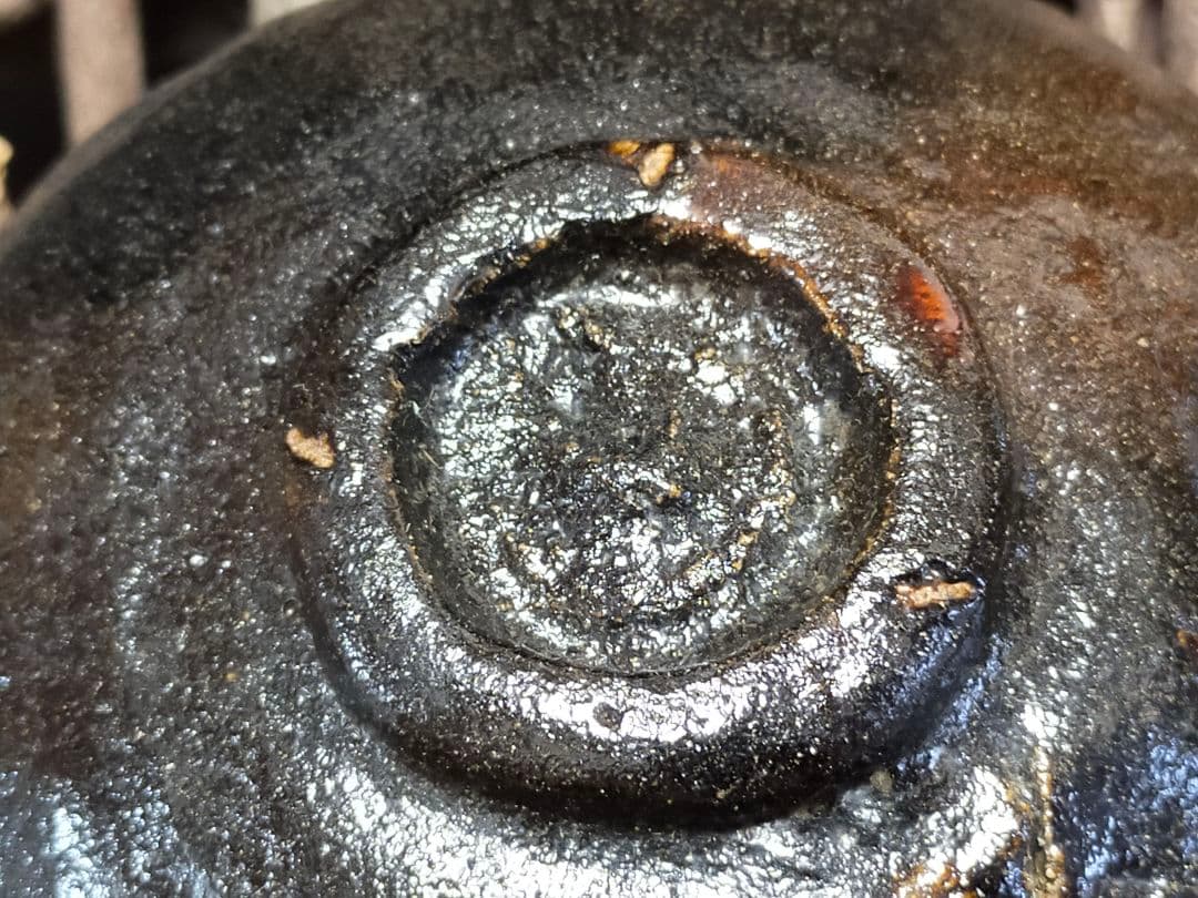 ♥値下げ！♥黒楽茶碗　楽茶碗　在銘　茶道具　茶碗　骨董　古玩