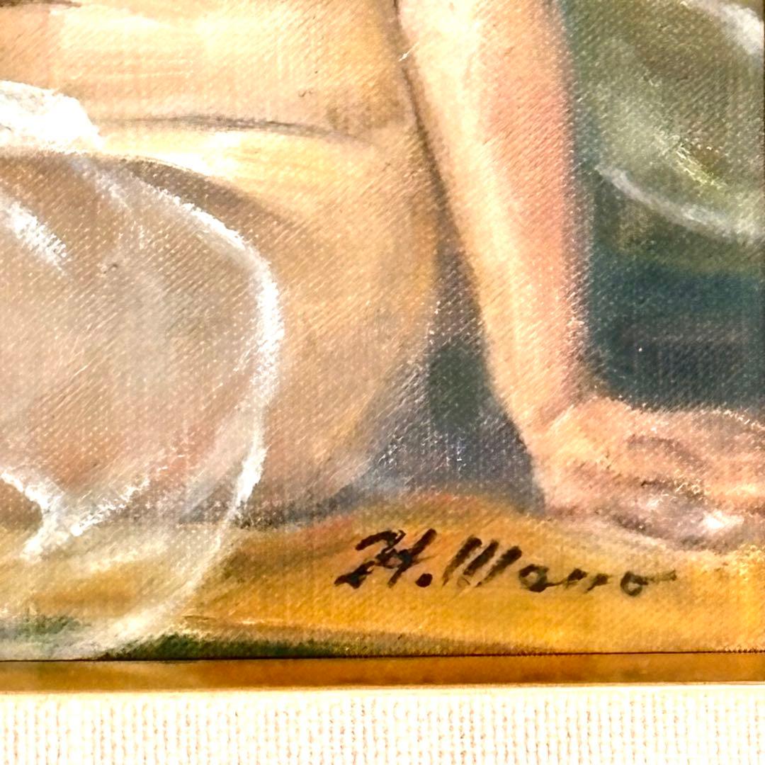 美術館収蔵画家 真野広 裸婦 美人画 油絵