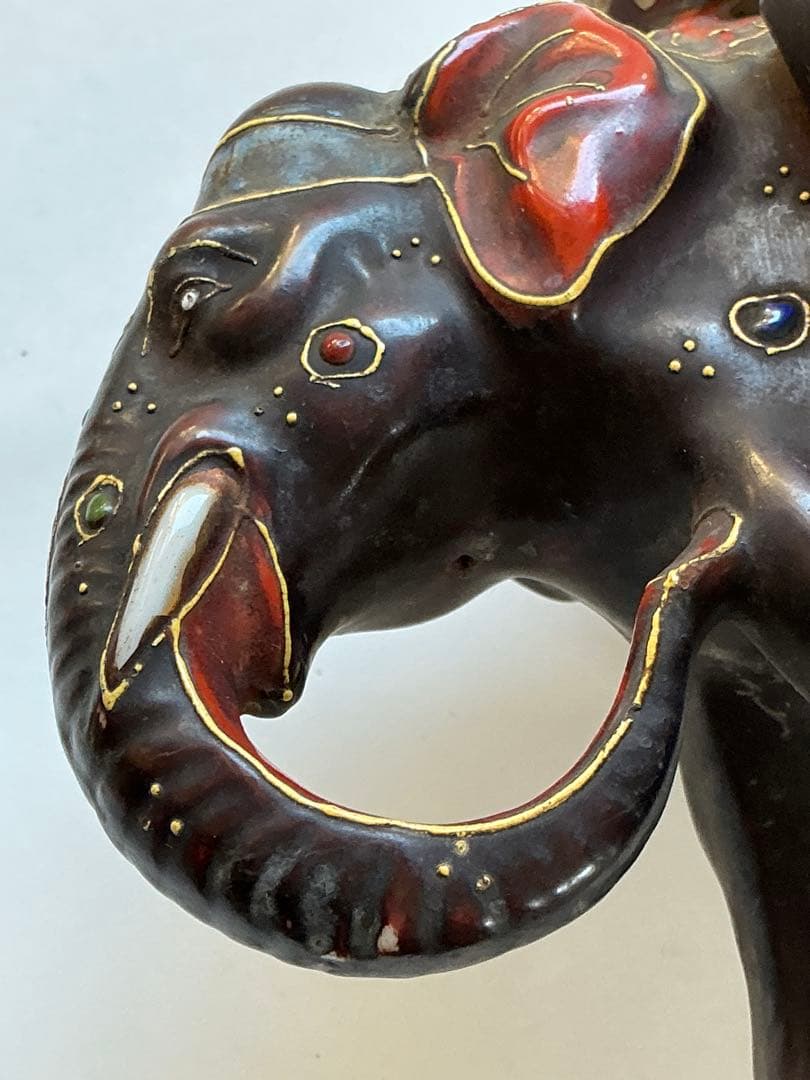 ゾウのマッチ立て 【薩摩 盛揚】 【1930年代？】