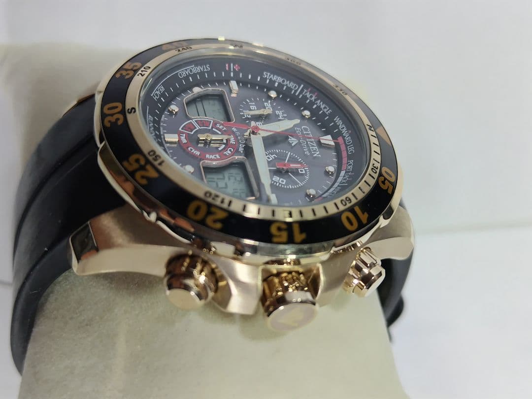 シチズン プロマスター海外モデル　20気圧防水　エコドライブ　レースタイマー