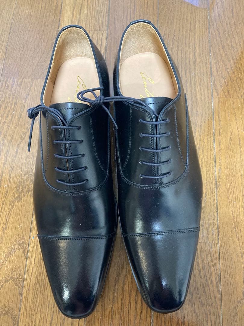 新品　cent felina 黒レザードレスシューズ