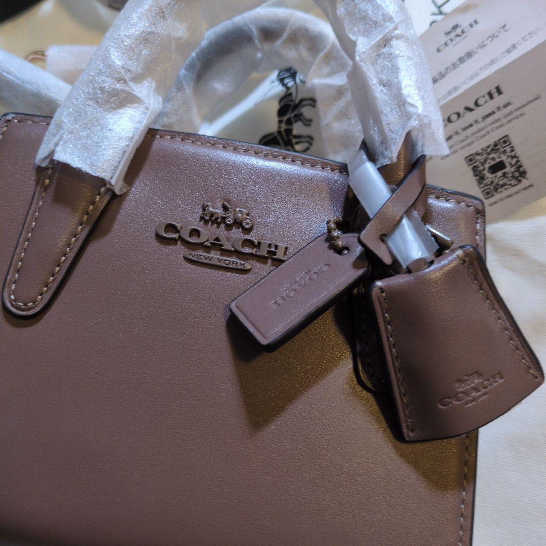 COACH アンドレア ミニ キャリーオール　ブラウン ショルダーバッグ