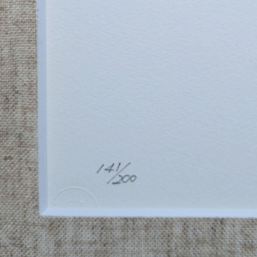 版画 額装品 柘植彩子 花の水彩画 ジクレー 限定 木製フレーム付 ボタニカル