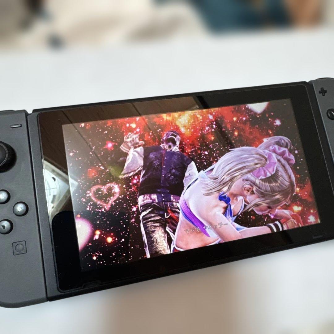 Nintendo Switch 本体 グレー　動作確認済み　わりと美品　箱付き