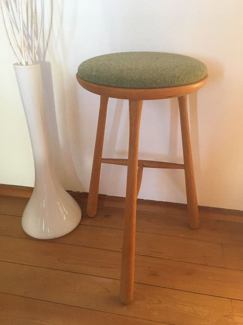 国産 希少 ボウ スツール ハイスツール オーク カウンター 北欧 中古 匠