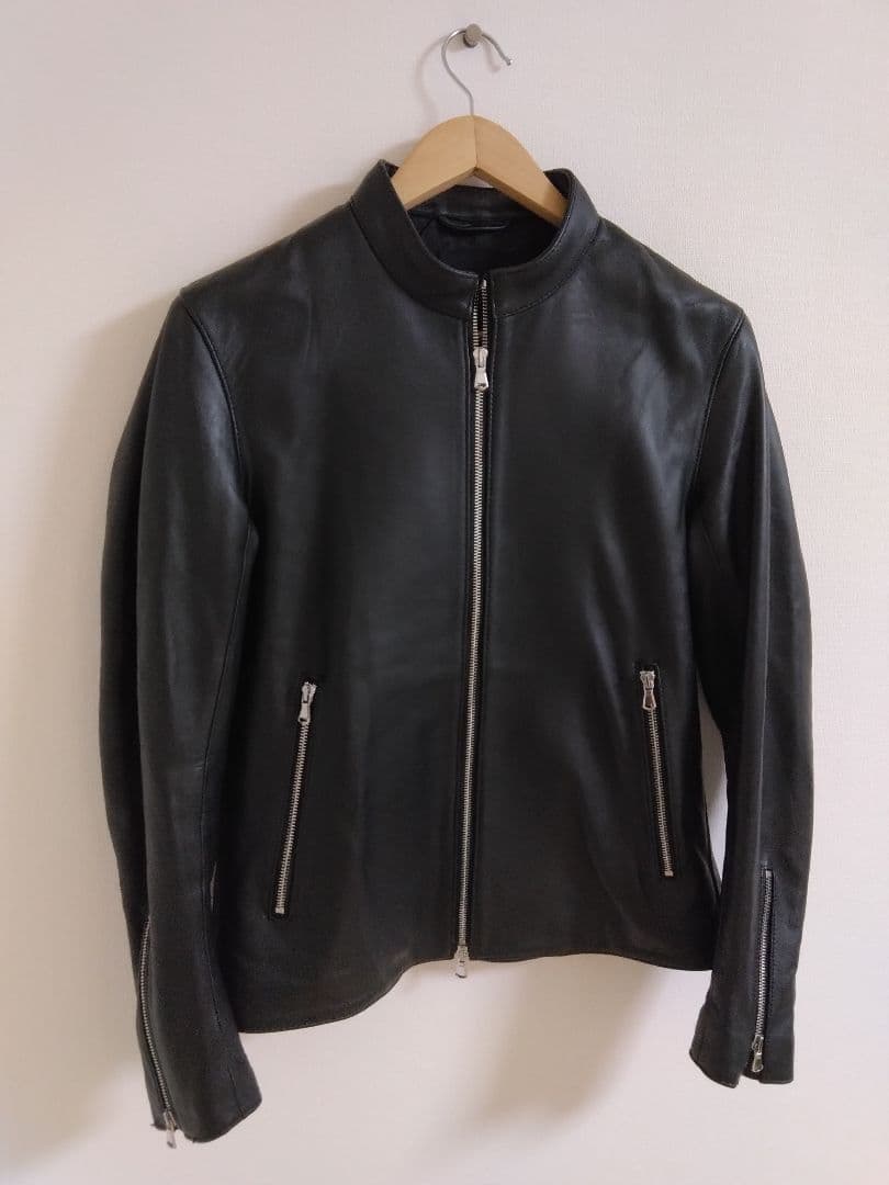 green label relaxing シープレザージャケット