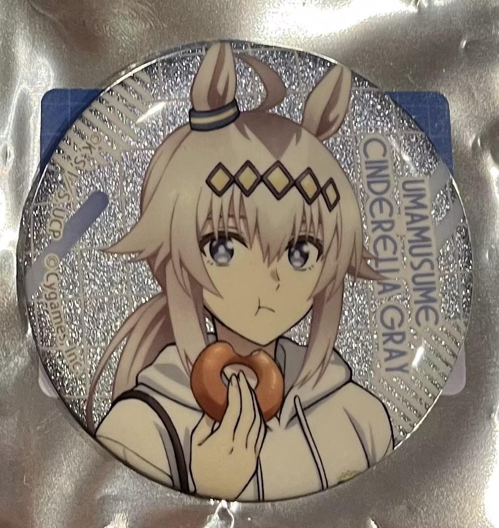 ウマ娘　オグリキャップ　グリッター缶バッジ　 マルイ　10点