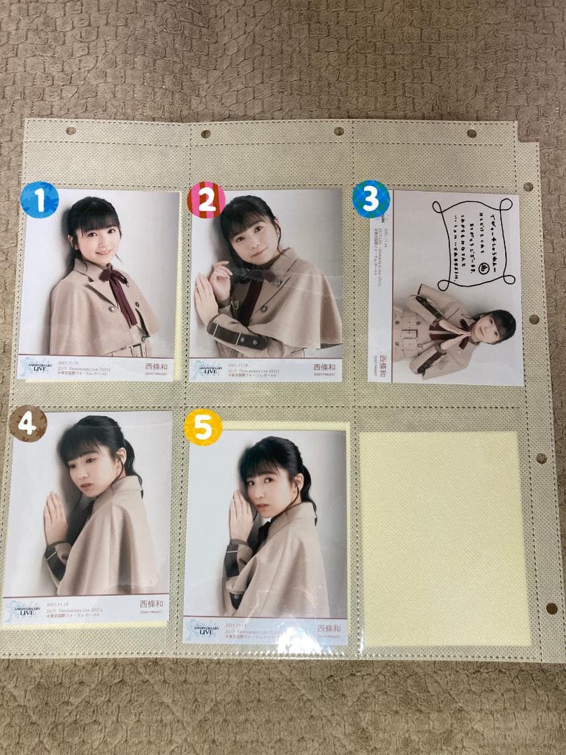 ナナニジ　22/7　8th衣装　ブロマイド　バラ売り