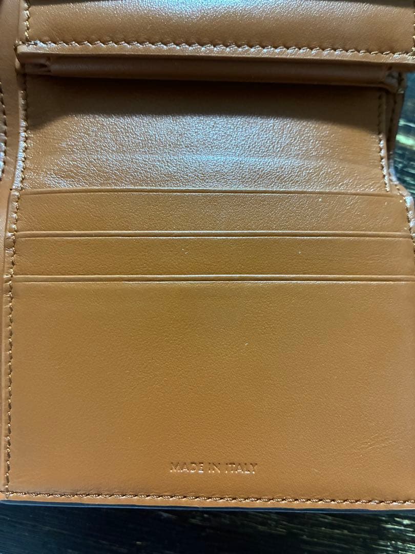 スモール フラップウォレット トリオンフ / シャイニーカーフスキン