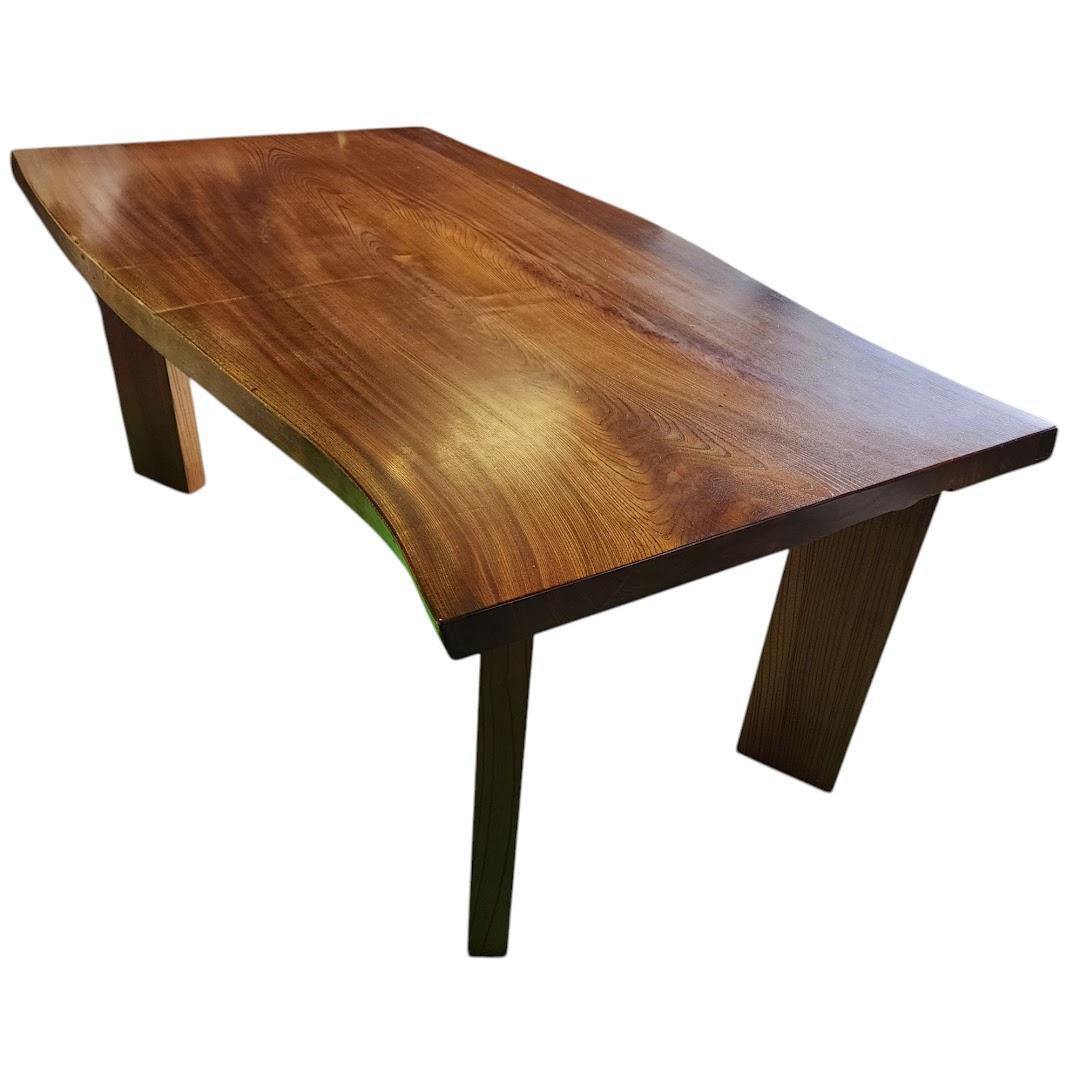 欅　ケヤキ　テーブル　ダイニングテーブル　一枚板