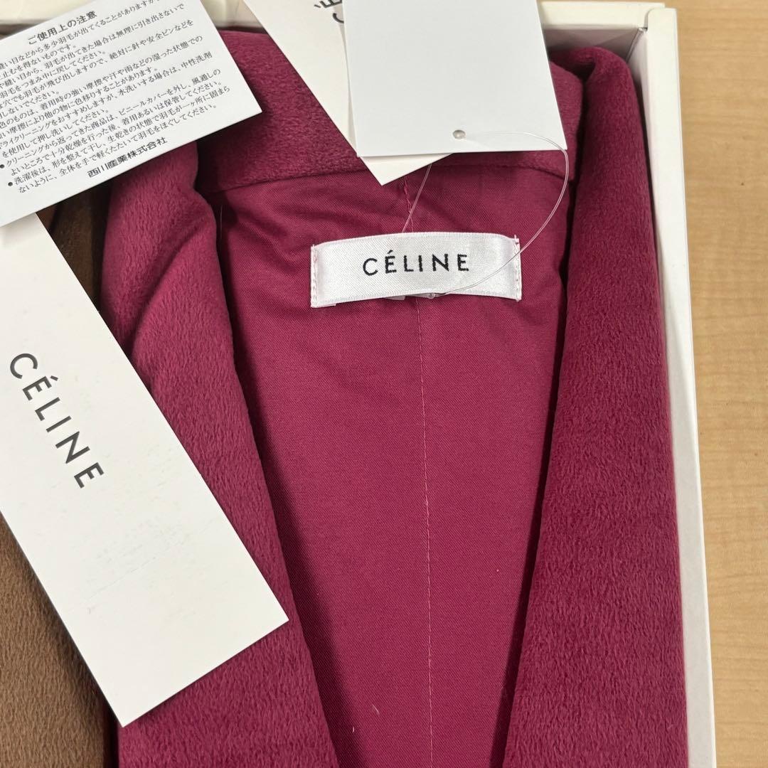 【未使用】【激安】　CEINE セリーヌ　ガウン　レッド　ブラウン　レディース