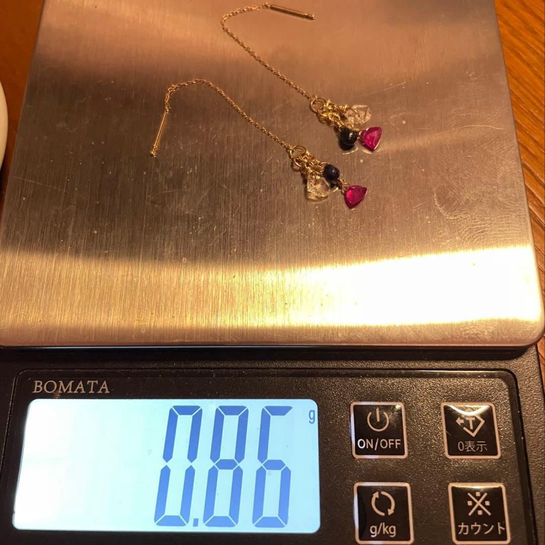 ☆最終お値下げ☆ アガット K10 ピアスチャーム、チェーンピアス