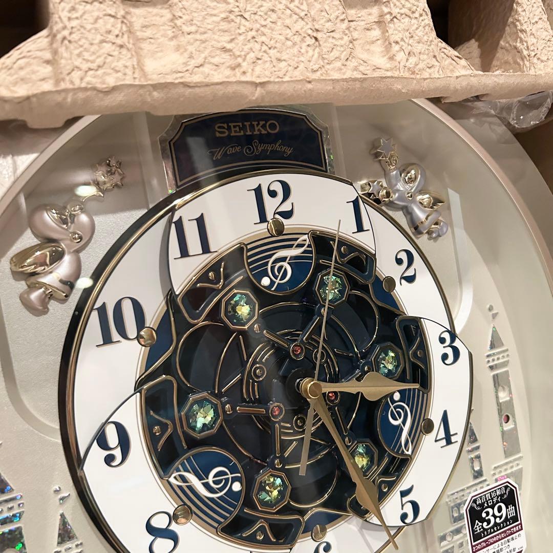 【未使用】SEIKO からくり時計 RE579B 電波時計