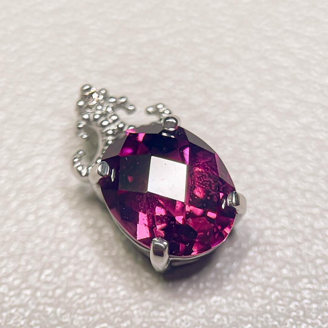 JN133-1 Pt900 トップ 2.0ct ロードライトーガーネット