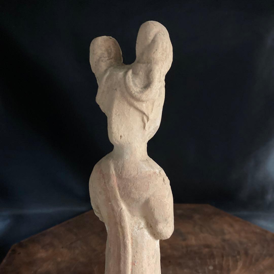 新年赤札セール❗️【ギャラリー三益】中国古美術　唐代加彩美人俑（唐時代）