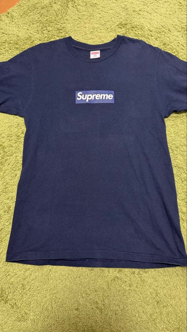 Supreme Tシャツ ネイビー NYロゴ