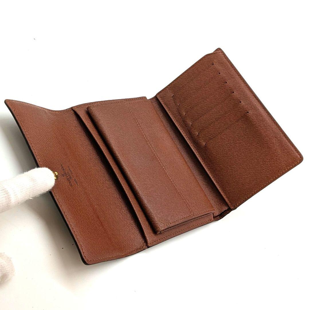 ルイヴィトン モノグラム エテュイ パピエ 三つ折り財布 B43