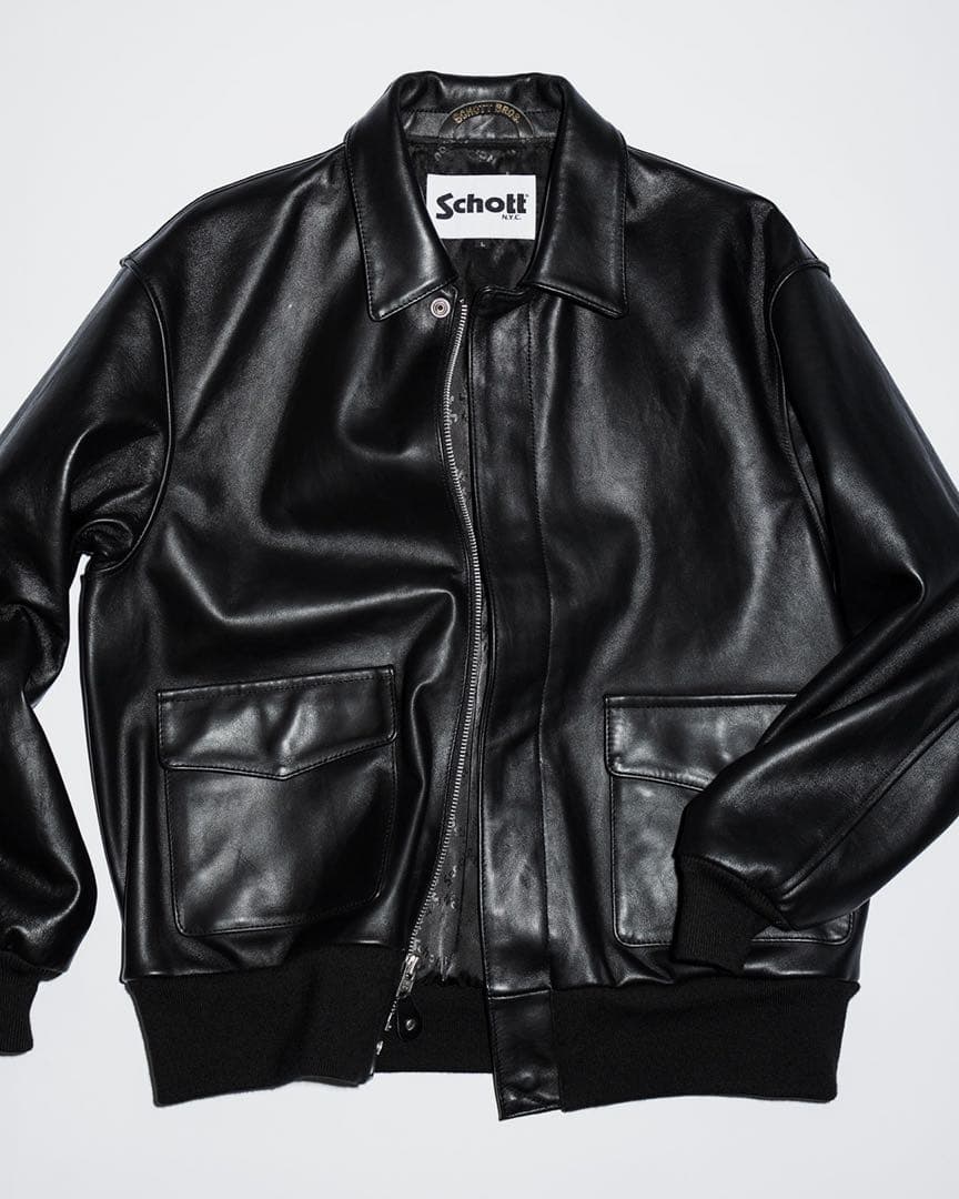 値下BEAUTY&YOUTH別注Schott A2 ジャケット M ブラック