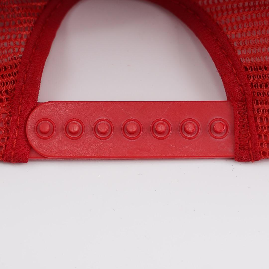 バドワイザー 帽子 キャップ メッシュ 90s USA製 企業 赤 18406