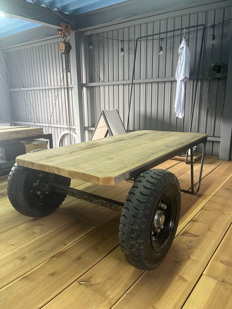 移動式アイアンテーブル　送料込み