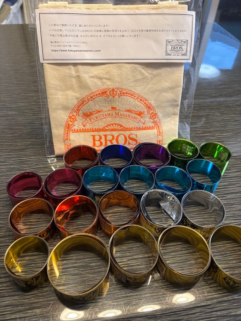 福山雅治ドームライブ2025 SOUL 銀テープ９色セット　継続記念トークバック