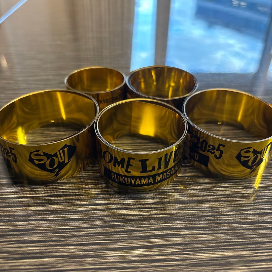 福山雅治ドームライブ2025 SOUL 銀テープ９色セット　継続記念トークバック