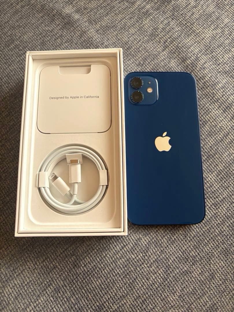 iPhone 12(無印)青色 本体 箱付き