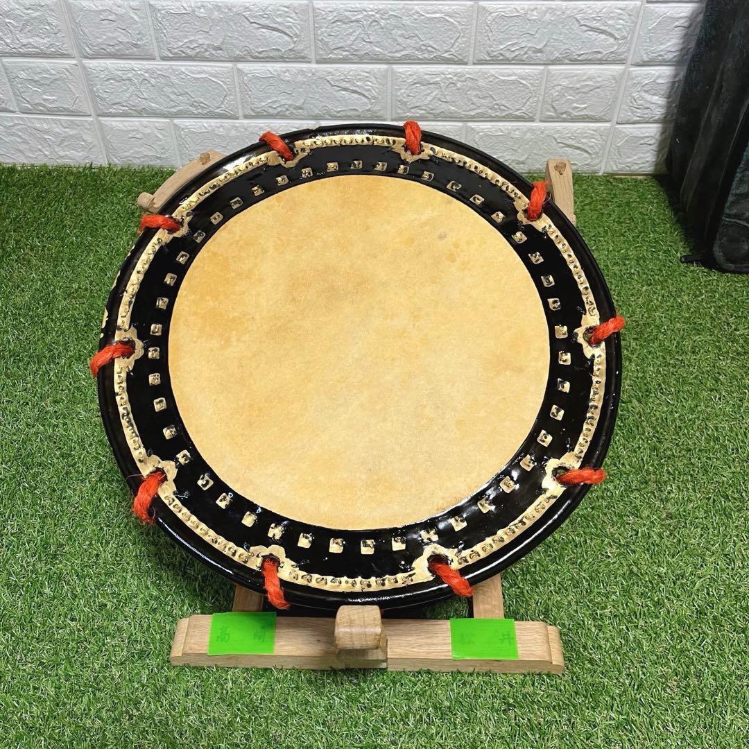 伝統芸能 締太鼓 和太鼓 スタンド バチ ケース付き 和楽器 打楽器