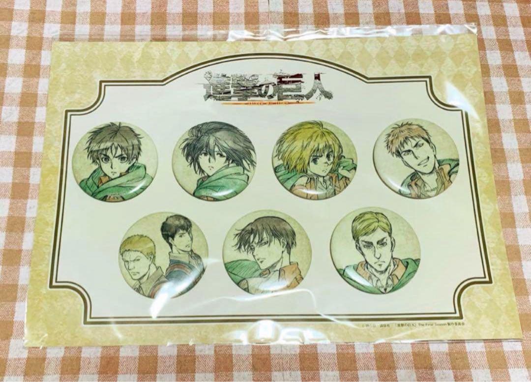 進撃の巨人 きゃにめ限定 イメージソング ジャケット 缶バッジ