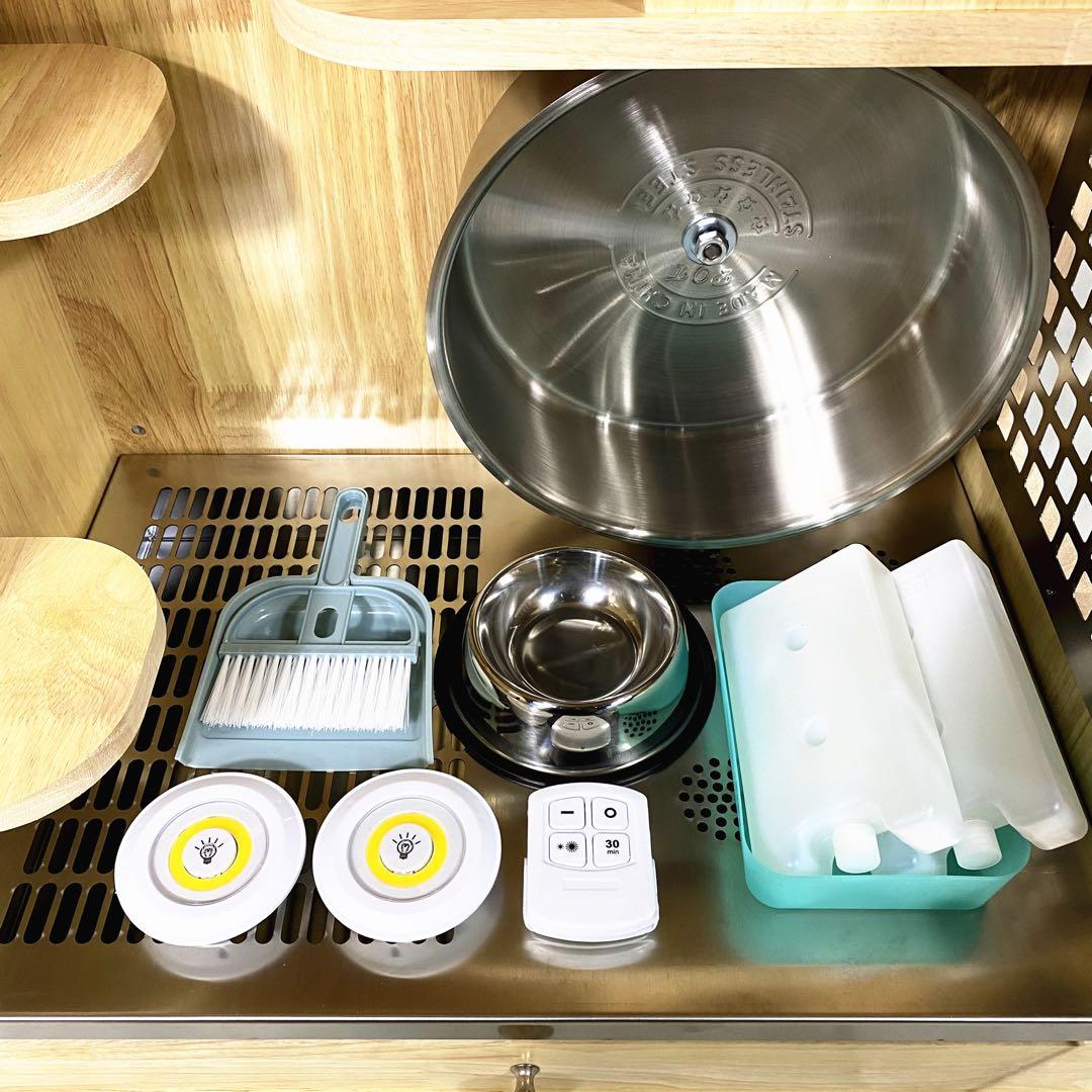 チンチラゲージセット 小動物飼育ケージ ゲージ 高級木製（オーク材） 120㎝