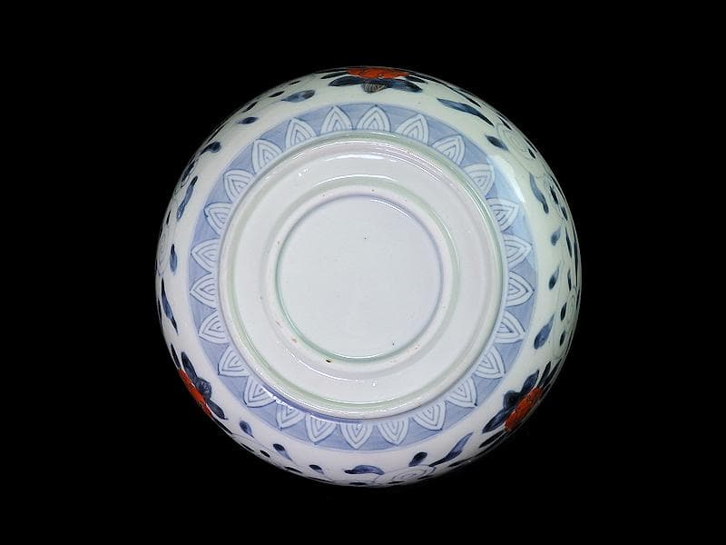 古伊万里　色絵　花鳥紋に獅子の図　深鉢　D285AS-CQm