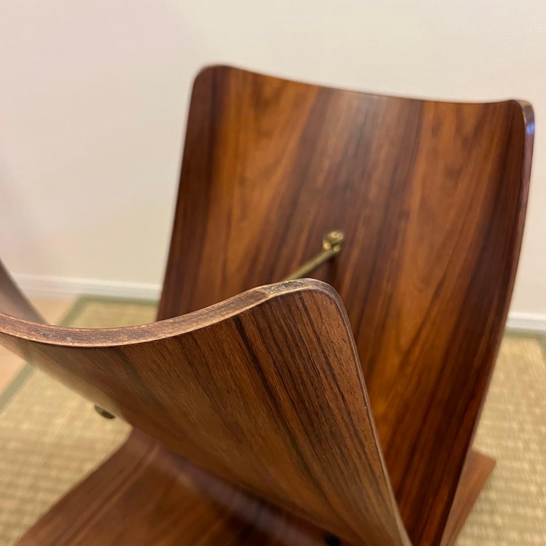 バタフライスツール　ビンテージ　手書き番号　柳宗理　天童木工　ヴィンテージ