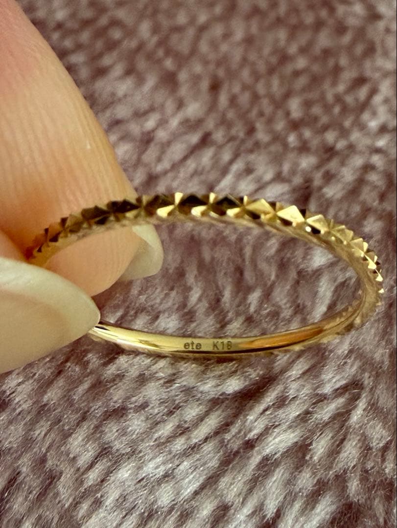 ころさん専用 ete K18YG エレガンスカットリング 5号 のみ