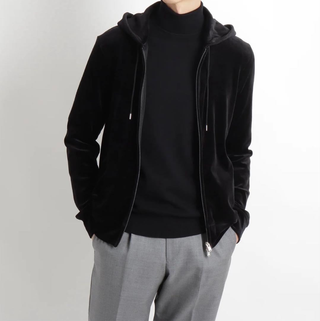 ＋CLOTHET クロスクローゼット ベロアフーディ